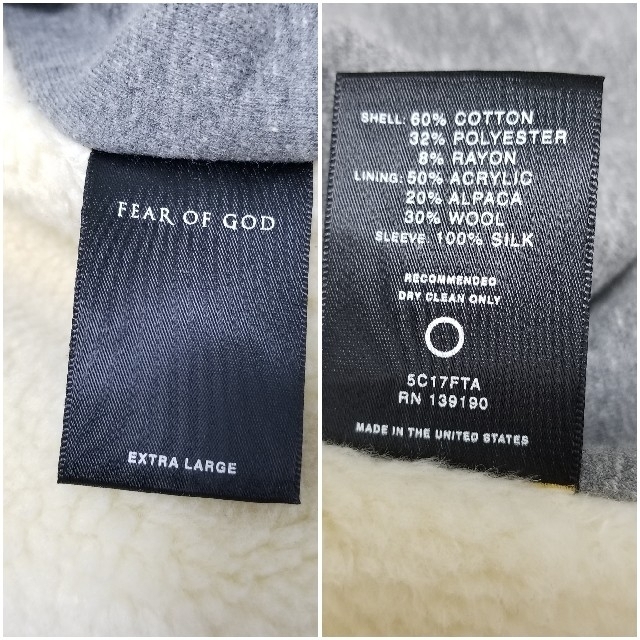 FEAR OF GOD(フィアオブゴッド)のFEAR OF GOD 5th Heavy Terry Alpaca JKT メンズのジャケット/アウター(ブルゾン)の商品写真