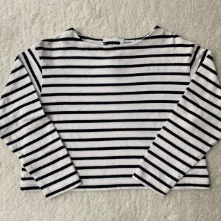 ユナイテッドアローズグリーンレーベルリラクシング(UNITED ARROWS green label relaxing)の美品　グリーンレーベル　キッズ　カットソー　ボーダー　greenlabel(Tシャツ/カットソー)