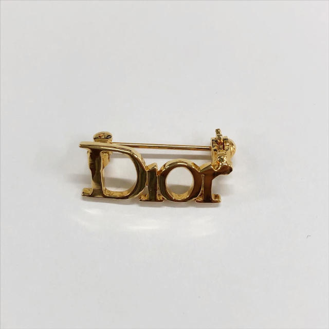 Dior ディオール　コサージュ　ブローチ　アクセサリー　ゴールド