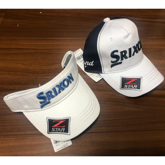 新品タグ付きSRIXON  ゴルフキャップ　帽子　 サンバイザー ツアープロ着用