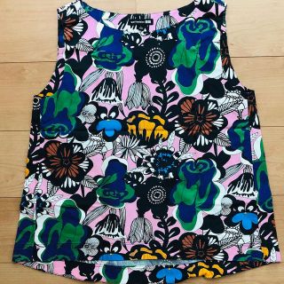 マリメッコ(marimekko)の【marimekko×UNIQLO】ノースリーブブラウス＊試着のみ(シャツ/ブラウス(半袖/袖なし))