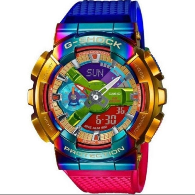 2022最新のスタイル G-SHOCK 2個 GM-110RB-2AJF レインボー 腕時計