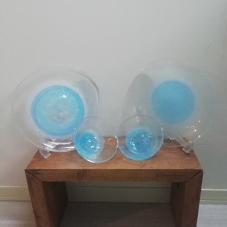 琉球ガラスお皿と小鉢のセット(食器)