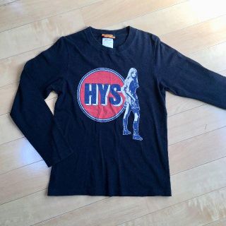 ヒステリックグラマー(HYSTERIC GLAMOUR)のHYSTERIC GLAMOUR　長袖カットソー　黒(カットソー(長袖/七分))