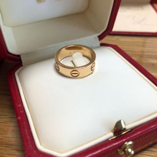 カルティエ(Cartier)のカルティエ　ラブリング　ピンクゴールド　箱傷あり(リング(指輪))