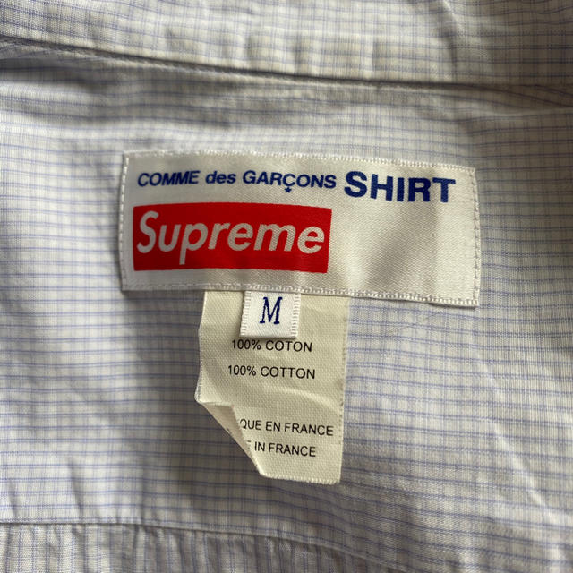 Supreme ライトブルー カモフラージュ シャツの通販 by yuu|シュプリームならラクマ - シュプリーム コムデギャルソン 13SS 低価格安