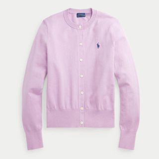 ポロラルフローレン(POLO RALPH LAUREN)のポロラルフローレン　コットンカーディガン　新色　パープル(カーディガン)