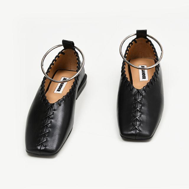 Jil Sander - JIL SANDER ジルサンダー バレエシューズ 39サイズ :26cm