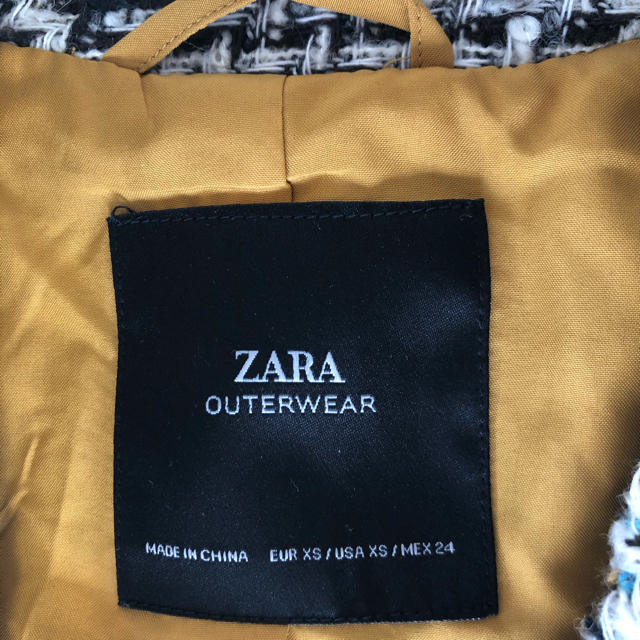 ZARA(ザラ)のZARA ツイードチェックコート レディースのジャケット/アウター(スプリングコート)の商品写真