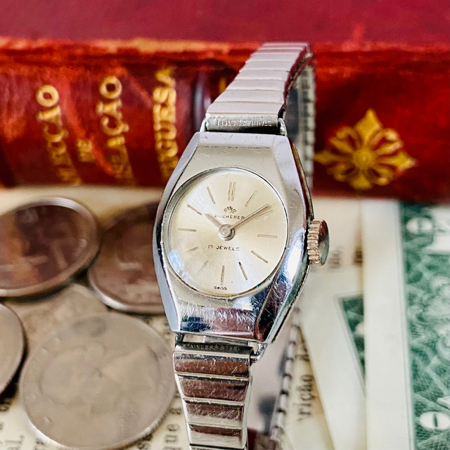 【アンティーク高級時計】ブヘラ 手巻き 腕時計 レディース Bucherer約２２cmまでムーブメント