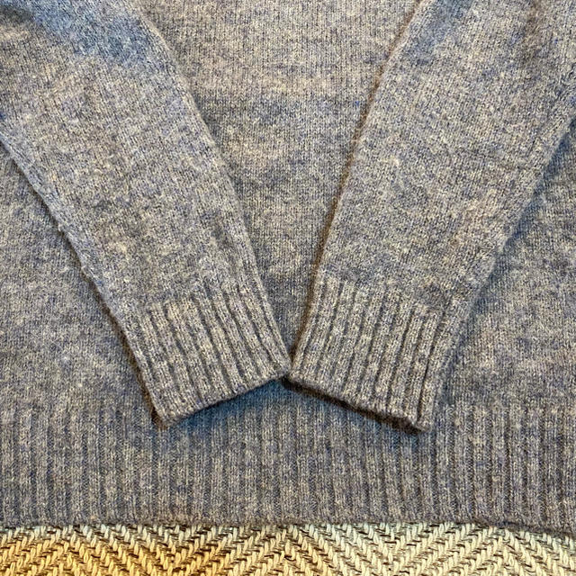 とっちさん専用UNITED ARROWS LTD. 青 丸襟ニット メンズ