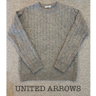 ユナイテッドアローズ(UNITED ARROWS)のとっちさん専用UNITED ARROWS 丸襟ニット　グレー　メンズ(ニット/セーター)