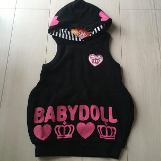 ベビードール(BABYDOLL)のBABY DOLL ベビードール　ジャンスカ　パーカーワンピース　100cm(ワンピース)