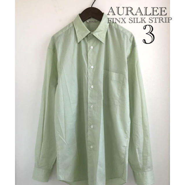 AURALEE オーラリー FINX SILK STRIPE SHIRTS