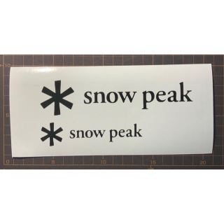 スノーピーク(Snow Peak)のSnow peak カッティング　ステッカー(その他)