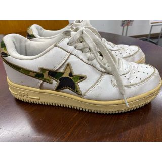 アベイシングエイプ(A BATHING APE)のAPE BAPESTA GREEN CAMO US8(スニーカー)