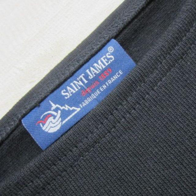 SAINT JAMES(セントジェームス)の【新品】[T7] ウエッソン ブラック 長袖 無地 セントジェームス noir メンズのトップス(Tシャツ/カットソー(七分/長袖))の商品写真