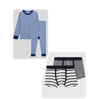 プチバトー(PETIT BATEAU)の専用　プチバトー　新品タグ付きパジャマ　12ans＆トランクス 10ans(パジャマ)