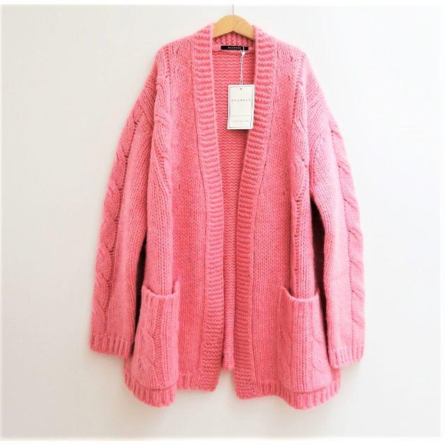 MACPHEE - シャネコ【新品】MACPHEEー▼ピンク▼ウールカーディガン▼Sサイズ