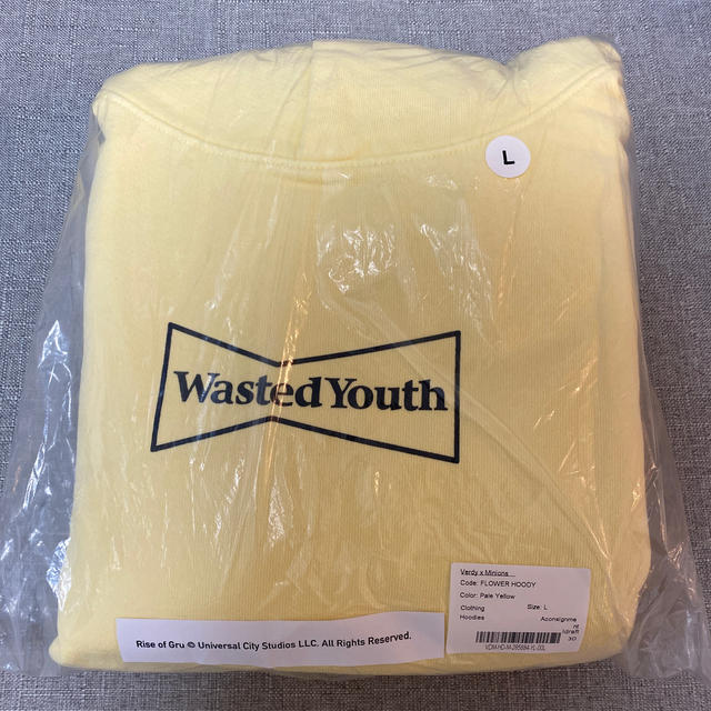 GDC(ジーディーシー)のVerdy ミニオン Wasted youth パーカー L メンズのトップス(パーカー)の商品写真