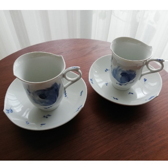 MEISSEN - 【Meissen】青い花 コーヒー カップ＆ソーサー 2客セット 1級品の通販 by Ava's shop｜マイセンならラクマ