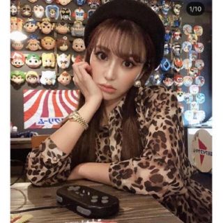 エイミーイストワール(eimy istoire)の♡eimy istoire♡leopardブラウジングシャツワンピース(ロングワンピース/マキシワンピース)