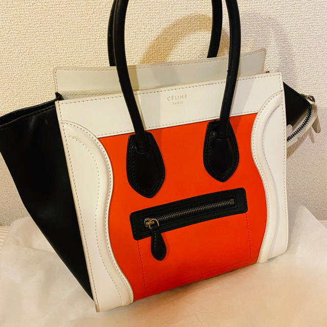 Celine セリーヌ ラゲージ ハンドバッグ マイクロ トリプルカラー