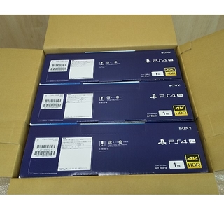 プレイステーション4(PlayStation4)の【新品未開封】 PlayStation4 Pro   ×3台  (店舗印無)(家庭用ゲーム機本体)
