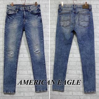 アメリカンイーグル(American Eagle)のAMERICAN EAGLE スーパースキニー ストレッチ ケミカル/W32(デニム/ジーンズ)