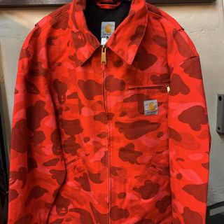 アベイシングエイプ(A BATHING APE)のエイプ×カーハート　JKT(ブルゾン)