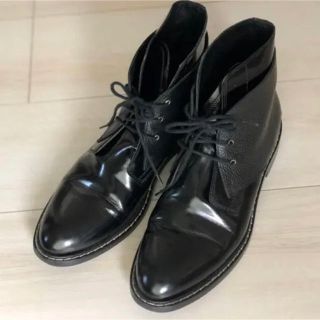 エムエムシックス(MM6)のMM6 maison margiela 24.5 ショートブーツ　黒　38(ブーツ)