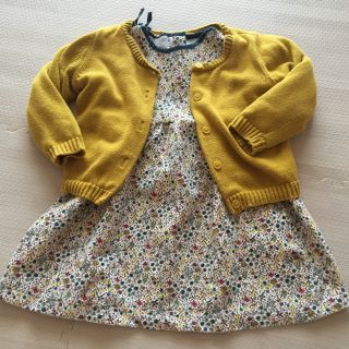 ザラキッズ(ZARA KIDS)の【バラ売りも可】ZARA kids ワンピース & カーディガン セット(ワンピース)