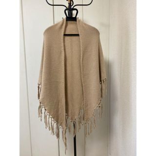 マックスマーラ(Max Mara)のマックスマーラウールフリンジ大判ストール (ストール/パシュミナ)