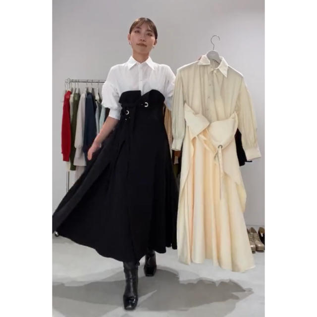 Ameri 新作即完売 MILLEFEUILLE SHIRT DRESS✨ 最新の激安 51.0%OFF ...