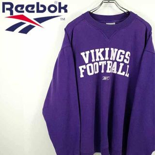 リーボック(Reebok)の【古着】リーボック NFL ミネソタバイキングス ビッグロゴ スウェット(スウェット)