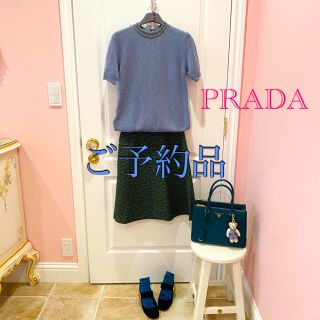 プラダ(PRADA)のプラダ　ボックス型スカート　40(ひざ丈スカート)