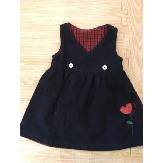ファミリア(familiar)のベーグル様ご専用　ファミリア　リバーシブルワンピース　80サイズ(ワンピース)