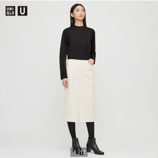 ユニクロ(UNIQLO)のUNIQLO U デニムペンシルスカート(ロングスカート)