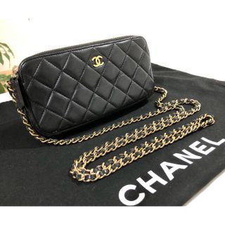 シャネル(CHANEL)のシャネル ラムスキン マトラッセ クラッチ ショルダー バッグ(ショルダーバッグ)