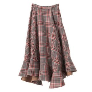 ステュディオス(STUDIOUS)のCLANE　ASYMMETRY HEM CHECK SKIRT(ロングスカート)