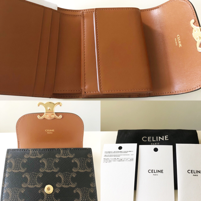 CEFINE - celine トリオンフ ウォレット ミニ財布 フラップウォレット セリーヌの通販 by プロフ必読！pikake♡'s