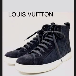 ルイヴィトン(LOUIS VUITTON)のLOUIS VUITTON ハイカットスニーカー モノグラム スエード レザー (スニーカー)