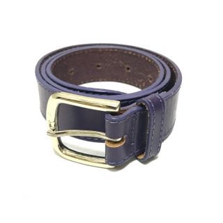 Purple Leather Belt W64-74(ベルト)