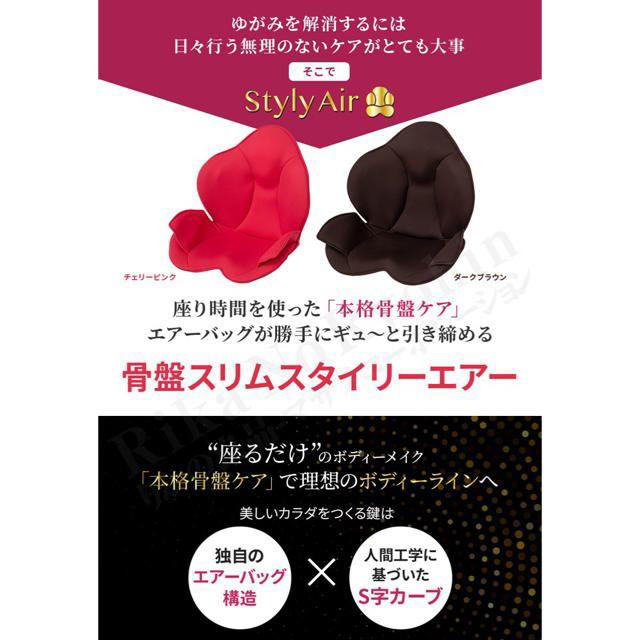 新品★未使用★匿名無料配送‼️芦屋美整体 骨盤スリムスタイリーエアー ブラウン素材主材