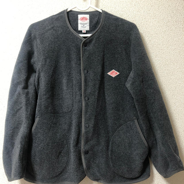 ダントン*ノーカラーフリースジャケット ダントン*ノーカラーフリースジャケット