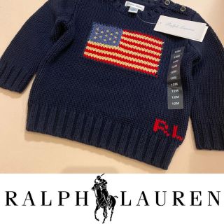 ポロラルフローレン(POLO RALPH LAUREN)のBaby Mom様専用  フラッグ  コットン セーター  12M80(ニット/セーター)