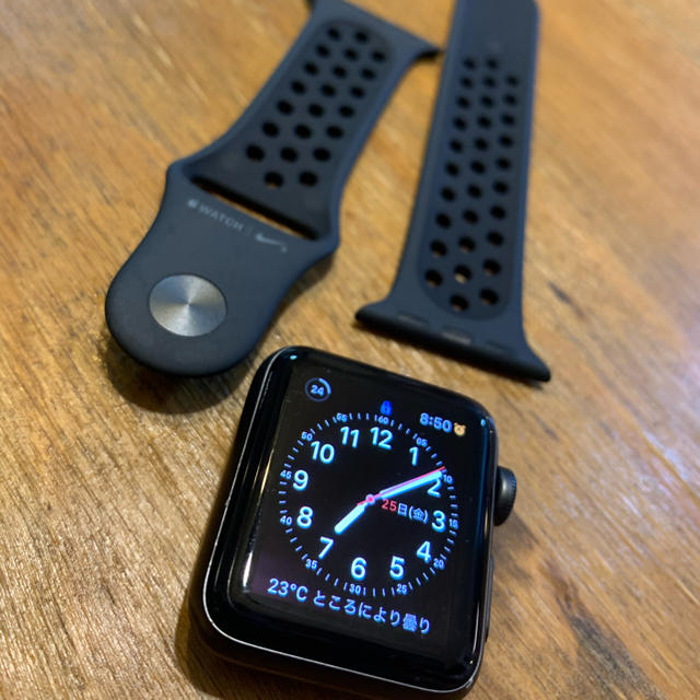 Apple Watch(アップルウォッチ)のApple Watch Nike+ 38mm スペースグレイ ブラック モデル メンズの時計(腕時計(デジタル))の商品写真