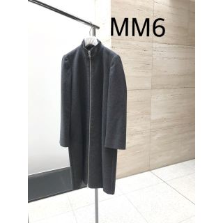 エムエムシックス(MM6)の美品 MM6 ウール混ロングコート(ロングコート)