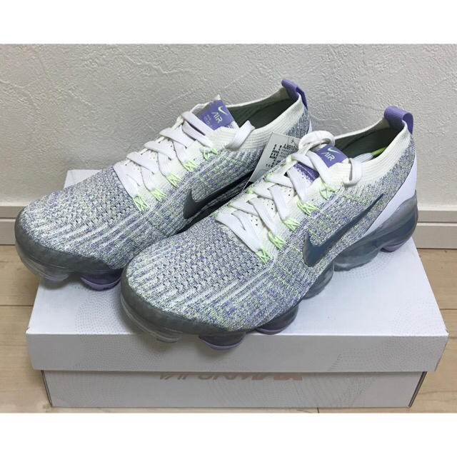 25.0 白紫 NIKE W VAPORMAX ヴェイパーマックス フライニット