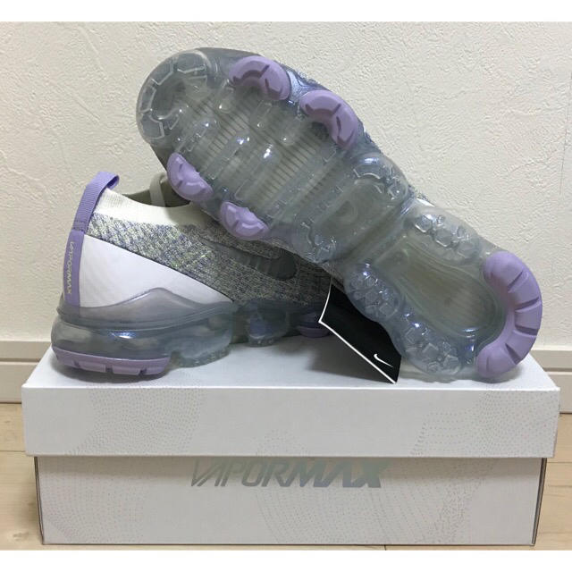NIKE - 25.0 白紫 NIKE W VAPORMAX ヴェイパーマックス フライニットの
